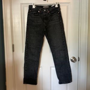 LEVIS Wedgie Fit Straight Women's Jeans Size 27 Black